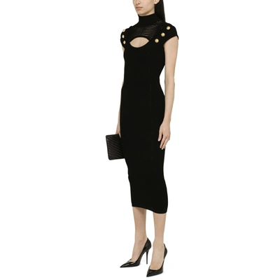 Shop Balmain Knitted Sheath Dress