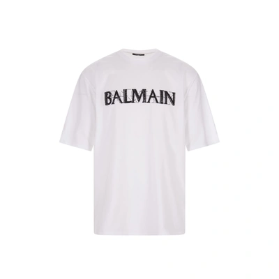 Shop Balmain Oversize Cotton T Shirt