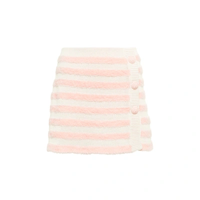 Shop Balmain Wool Mini Skirt