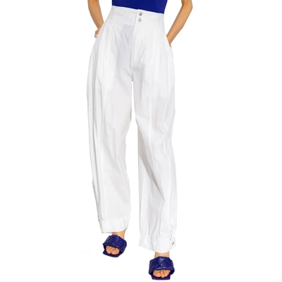Bottega Veneta Pleated Cotton Tapered Trousers