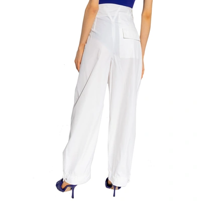 Bottega Veneta Pleated Cotton Tapered Trousers