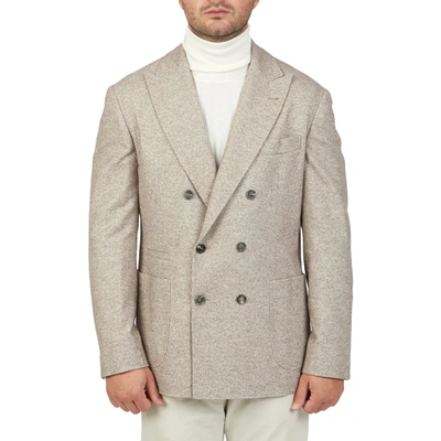 Shop Brunello Cucinelli Double Breasted Wool Jacket