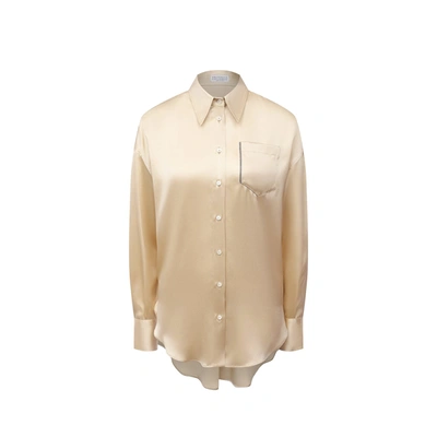Shop Brunello Cucinelli Silk Shirt