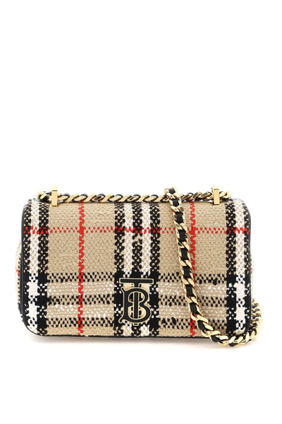 Shop Burberry Bouclé Lola Crossbody Bag