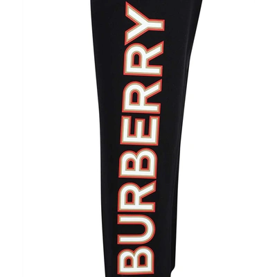 Shop Burberry Cotton Logo Sweatpants