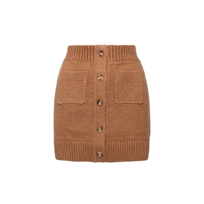 Shop Burberry Knitted Mini Skirt