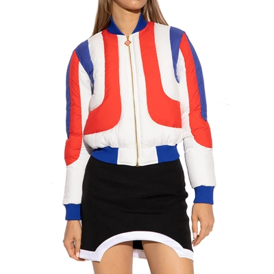 Shop Casablanca Quilted Bomber Jacket