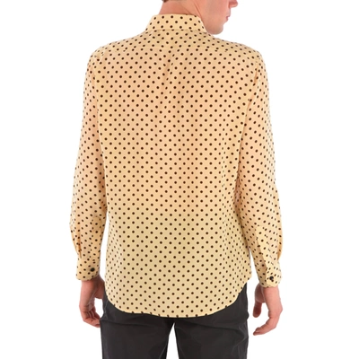 Shop Celine Polka Dot Silk Shirt