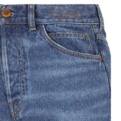 Chloé High-rise Heart-pocket Wide-leg Denim Jeans
