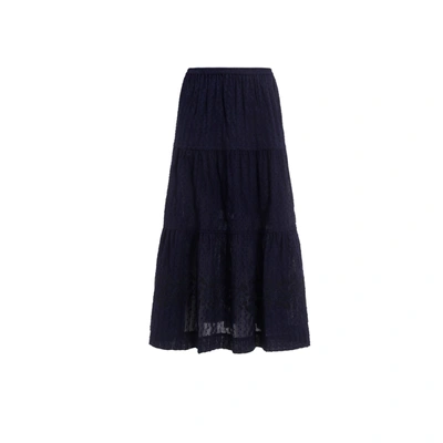 Shop Chloé Chloe' Cotton Midi Skirt
