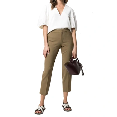 Shop Chloé Chloe' Cropped Tailored Trousers