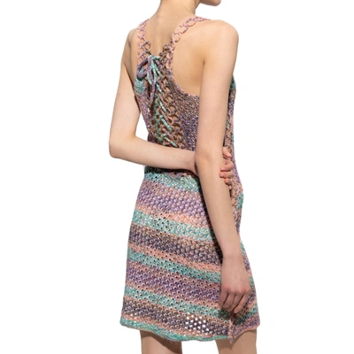 Chloé Chloe Woman Multicolor Crochet Mini Dress