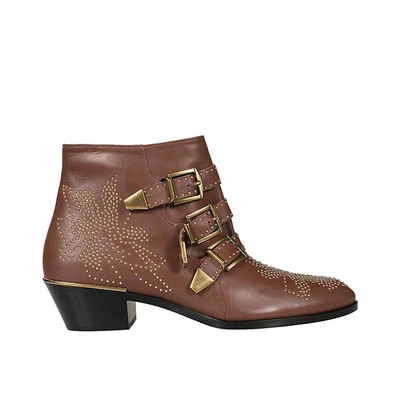 Shop Chloé Chloe' Leather Susanna Boots