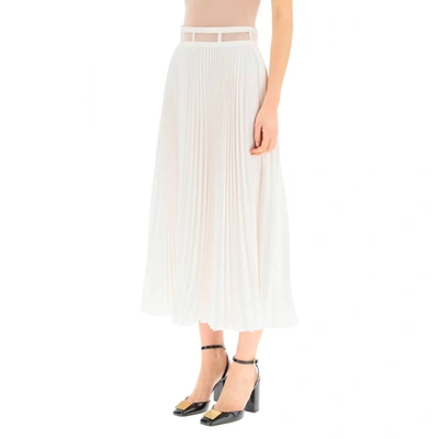 Shop Dior Pleated Midi Skirt