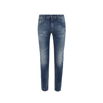 Shop Dolce & Gabbana Cotton Denim Jeans