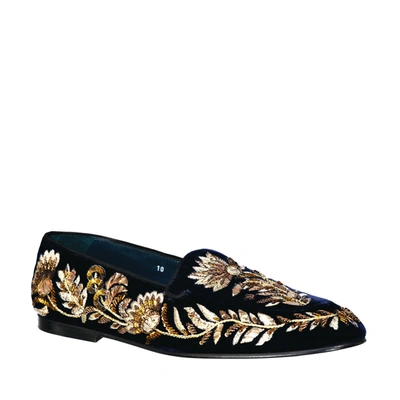 Shop Dolce & Gabbana Crystal Embelished Loafers