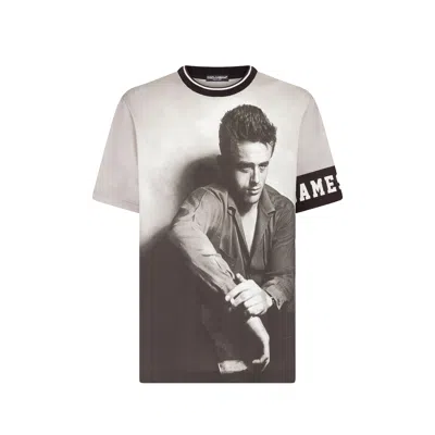 Dolce & Gabbana Cotton T-shirt With James Dean Print