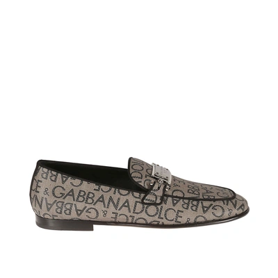 Dolce & Gabbana Logo-plaque Jacquard Loafers