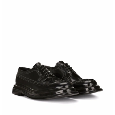 Shop Dolce & Gabbana Leather Derbies