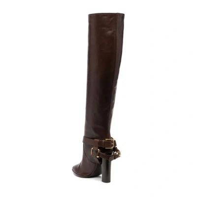 Shop Dolce & Gabbana Leather Knee Boots