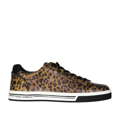 Shop Dolce & Gabbana Leather Sneaker