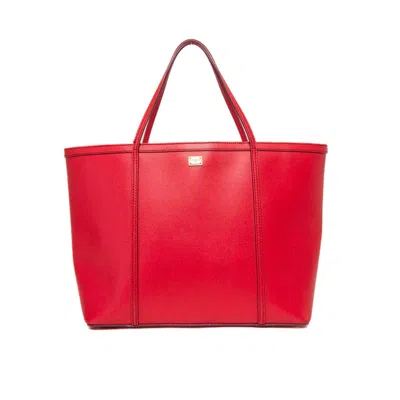 Shop Dolce & Gabbana Leather Tote Bag