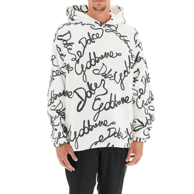 Shop Dolce & Gabbana Logo Hooded Sweatshirt