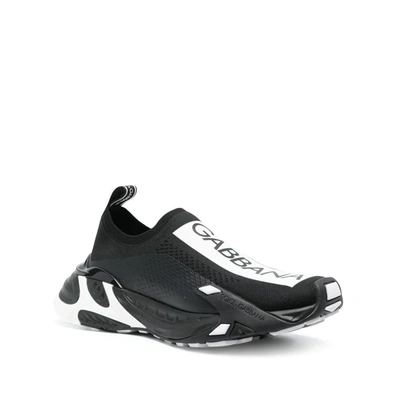 Dolce & Gabbana Calza Mesh Logo Slip-on Sneakers