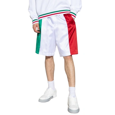 Dolce & Gabbana Italia Multicolored Colour-block Bermuda Shorts