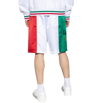 Dolce & Gabbana Italia Multicolored Colour-block Bermuda Shorts