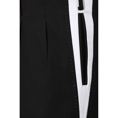 Dolce & Gabbana Side Stripe Pleat Trousers Men In Black