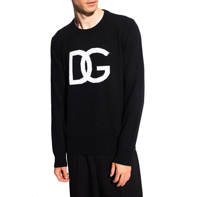 Shop Dolce & Gabbana Wool Logo Sweater