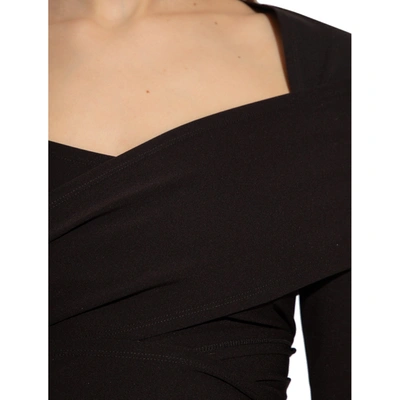 Dolce & Gabbana Stretch Jersey Punto Milano Wrap Top