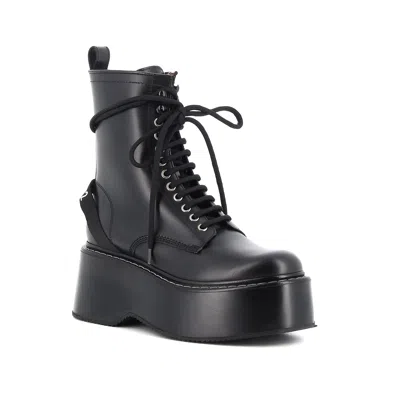 Shop Dsquared2 Lace Up Leather Boots