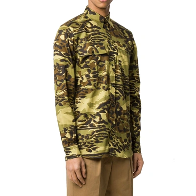 Shop Givenchy Camouflage Print Shirt