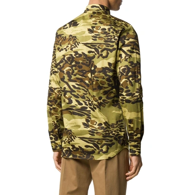 Shop Givenchy Camouflage Print Shirt