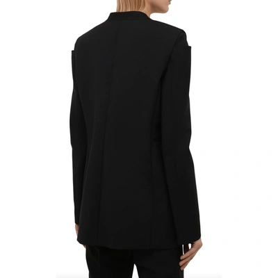 Givenchy Collarless Single-breasted Jacket In Black