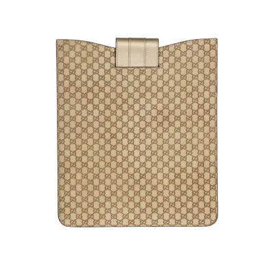 Shop Gucci Ipad Leatter Logo Cover
