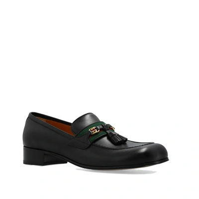 Shop Gucci Leather Loafers