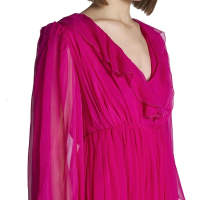 Shop Gucci Silk Midi Dress