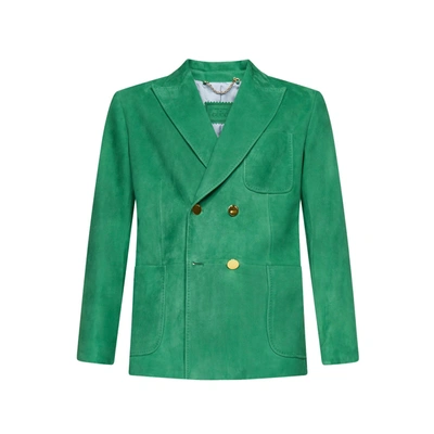 Shop Gucci Suede Jacket