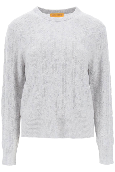 Shop Guest In Residence Twin Cable Cashmere Sweater