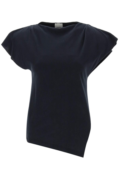 Shop Isabel Marant 'sebani' T Shirt With Structured Shoulders