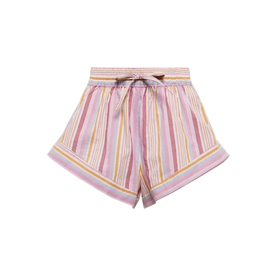 Shop Isabel Marant Étoile Isabel Marant Etoile Etoil Striped Cotton Shorts