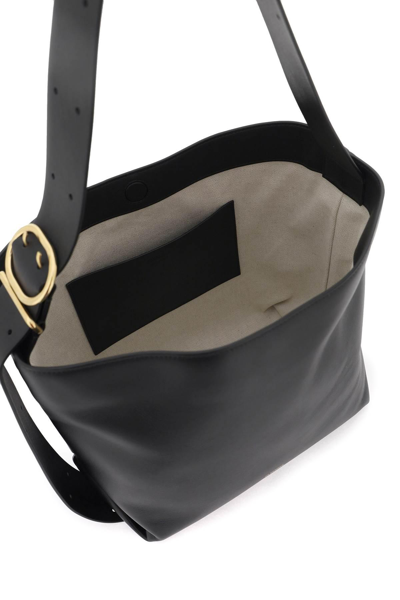 Shop Jil Sander Leather Shoulder Bag