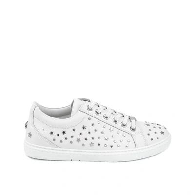 Shop Jimmy Choo C Star Leather Sneakers