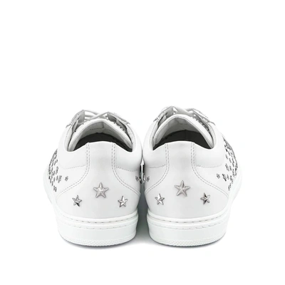 Shop Jimmy Choo C Star Leather Sneakers