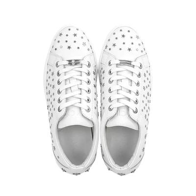 Shop Jimmy Choo C Star Leather Sneakers