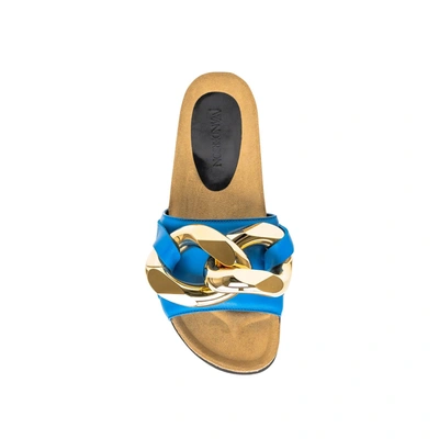 Shop Jw Anderson Leather Flat Sandals