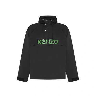 Shop Kenzo Hoodded Logo Jacket
